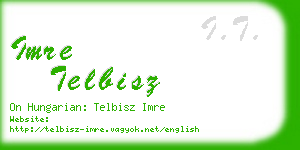 imre telbisz business card